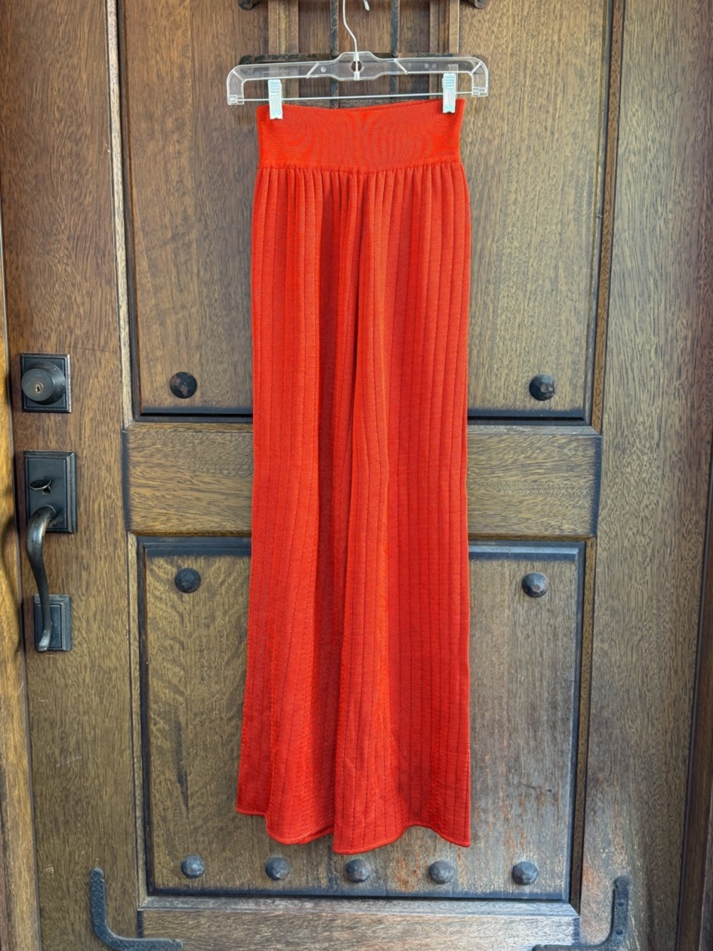 Andrea Jovine  Orange Straight Leg Long Pants Size XS